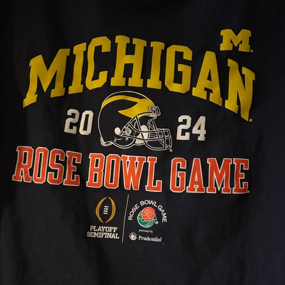 University of Michigan rose bowl 2024 game t shirt - Picture 4 of 6